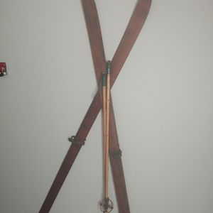 Very old set of skies and poles